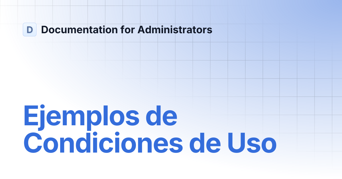 Condiciones De Uso